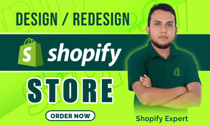 Gig Preview - Design profitable shopify website or shopify store redesign