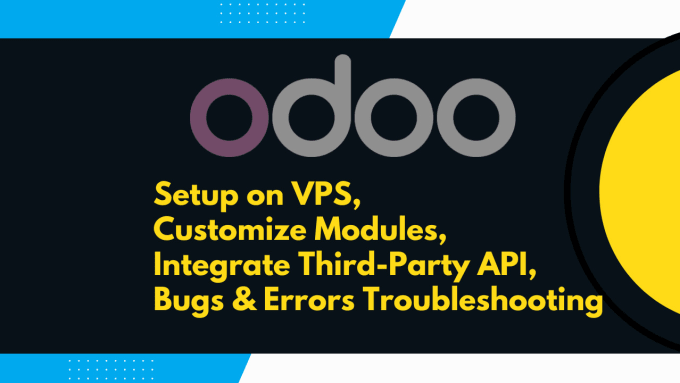 Gig Preview - Do odoo setup, module and API development, bugs and error fixing