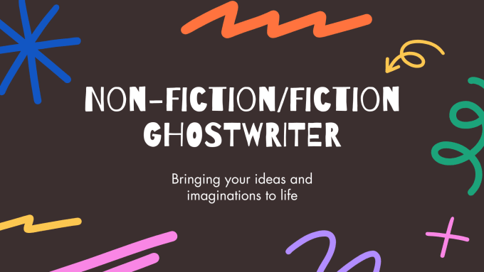 Gig Preview - Be ebook ghostwriter, fiction ebook writer, short story, non fiction ghostwriter