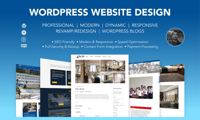 Gig Preview - Build or redesign a dynamic website or wordpress blog