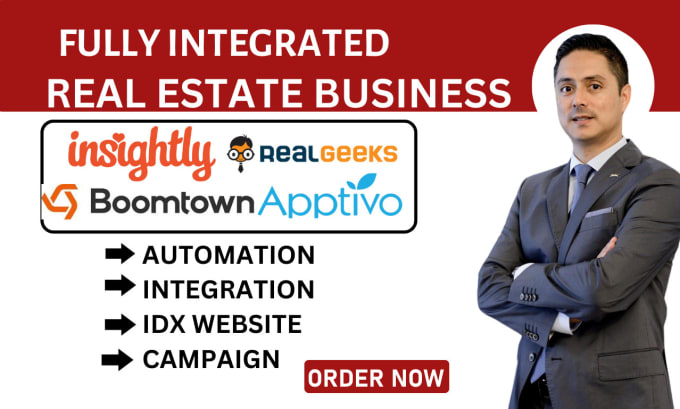 Gig Preview - Set up apptivo leadslion boomtown realgeeks insightly real estate automation