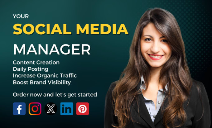 Gig Preview - Be your social media manager, content creator and virtual assistant