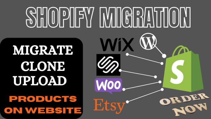 Gig Preview - Migrate backup clone products from autods to etsy shopify godaddy shopware depop