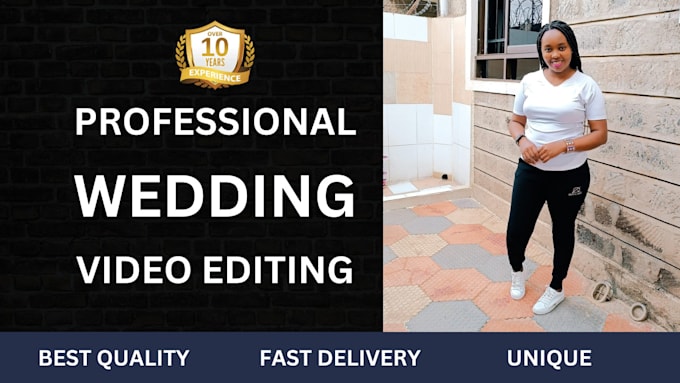 Gig Preview - Do professional wedding video editing