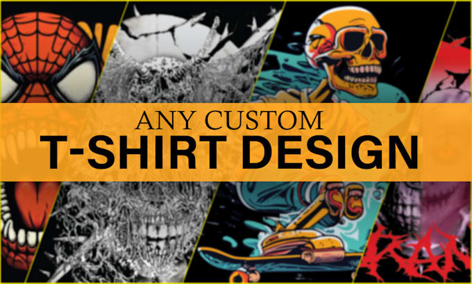 Gig Preview - Do custom surf, y2k, metal, horror, skate, beach automotive design for t shirt