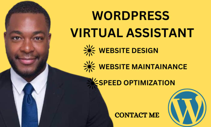 Gig Preview - Be your wordpress virtual assistant, manage wordpress website design wordpress