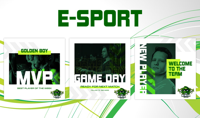 Gig Preview - Make a professional social media design for sport, esport, gym