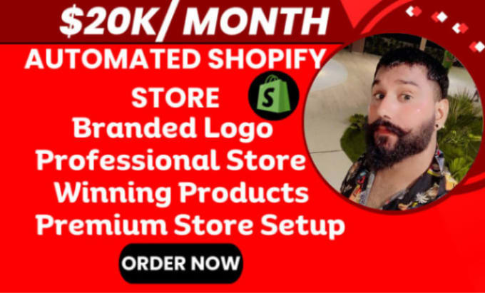 Gig Preview - Create shopify dropshipping store, design shopify website and store development