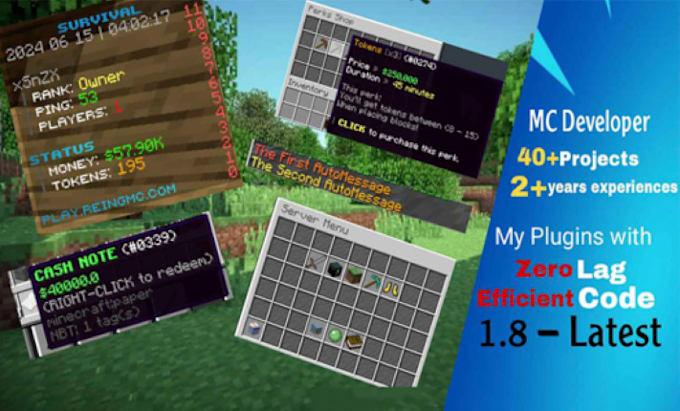 Gig Preview - Code your custom minecraft server plugins with spigot