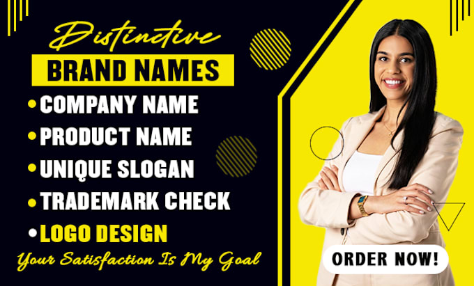 Bestseller - create unique names for your brand, business, with logo and website design