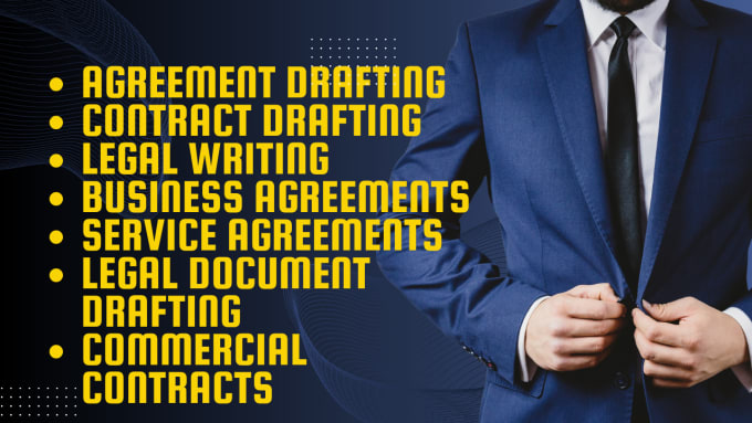 Gig Preview - Professional draft your agreements