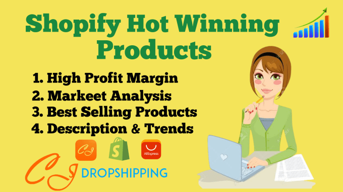 Gig Preview - Find hot winning products for shopify dropshipping store