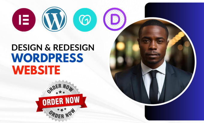 Gig Preview - Design, redesign wordpress website, edit, revamp, clone fix wordpress website