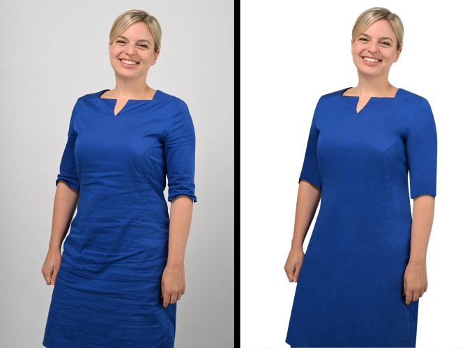 Gig Preview - Remove wrinkle and object from the dress and remove the background in photoshop