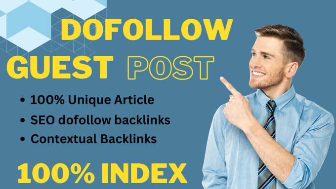 Gig Preview - Do high authority SEO dofollow backlinks and guest post