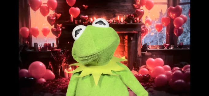 Gig Preview - Create a kermit valentine video for your sweetheart