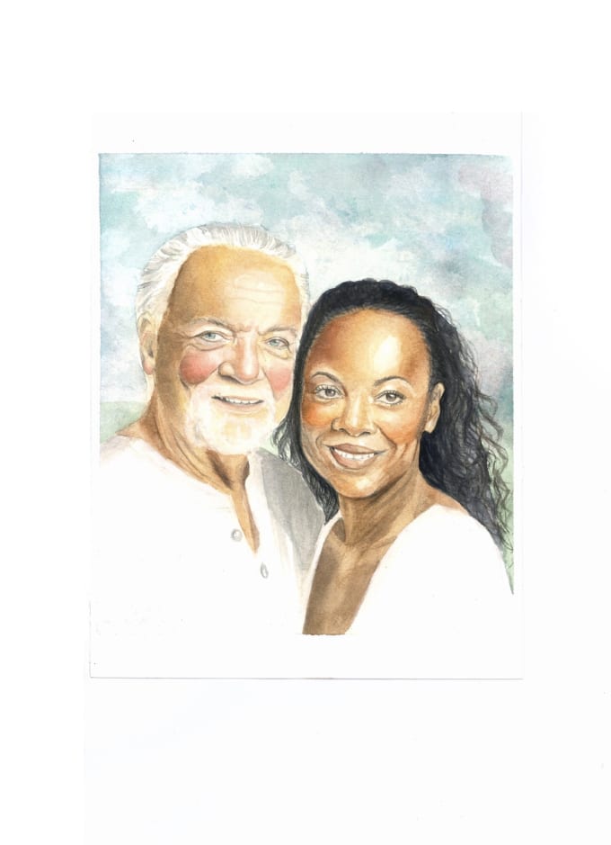 Gig Preview - Make portraits in watercolor painting