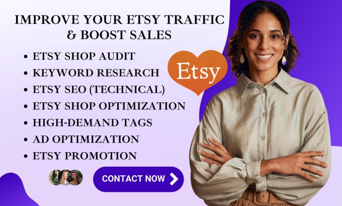 Gig Preview - Improve your etsy seo, product listing, optimize product image for etsy shop