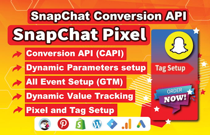 Gig Preview - Fix or setup snapchat pixel and conversion API with tag manager