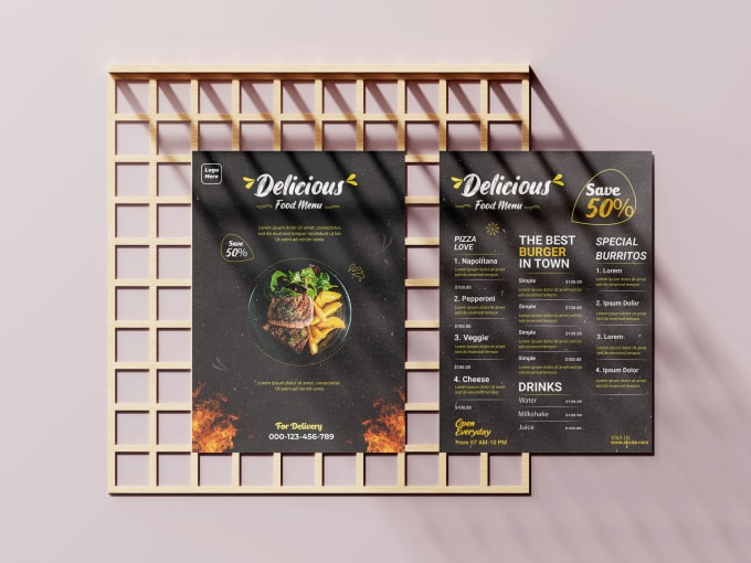 Bestseller - do attractive menu design, social media design in quick time