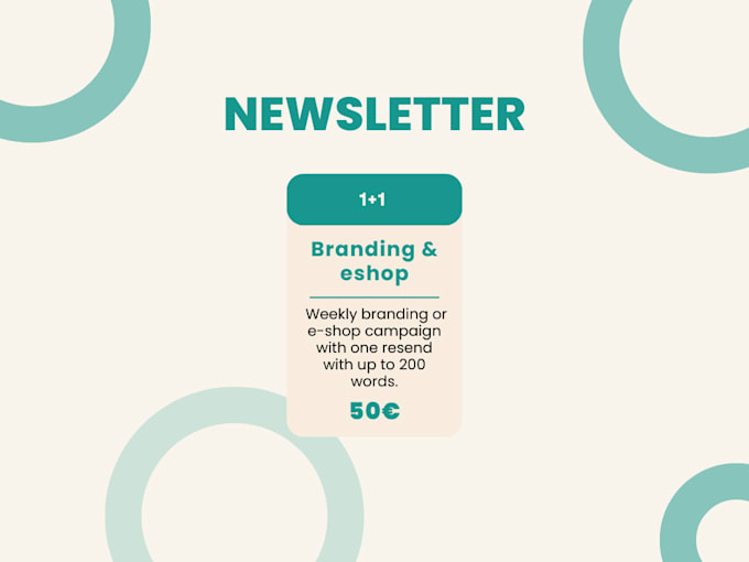 Gig Preview - Create and manage impactful branding newsletter campaigns