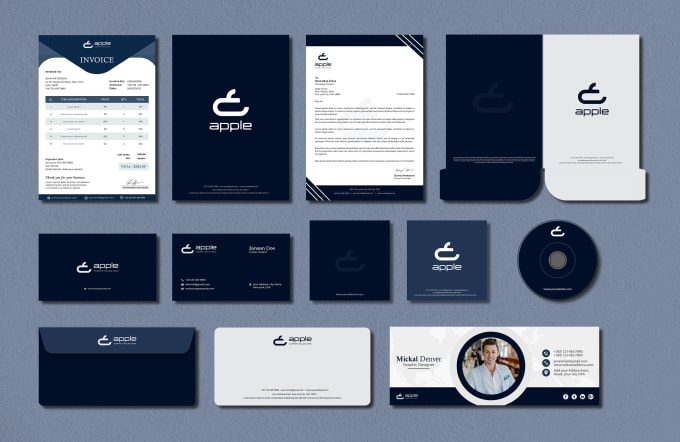 Gig Preview - Design business card, letterhead or stationery design within 4 hours