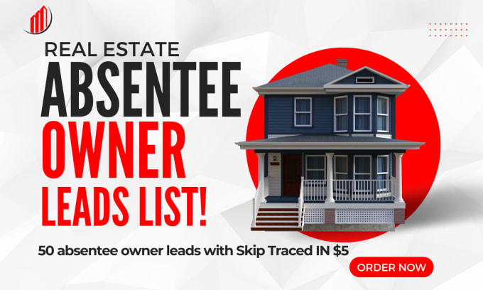 Gig Preview - Provide absentee owner real estate leads with skip tracing