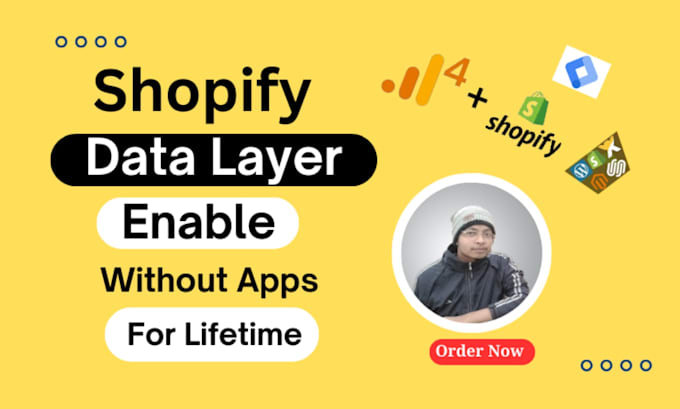 Gig Preview - Enable premium custom data layer for shopify store without apps