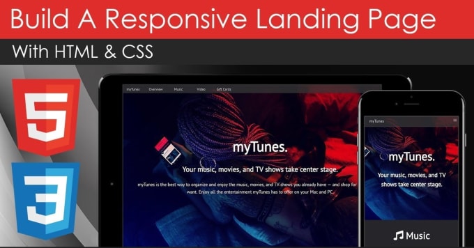 Gig Preview - Create responsive HTML , CSS landing pages