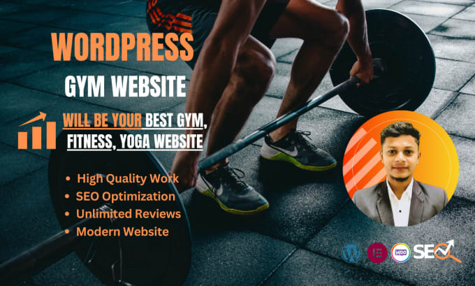 Gig Preview - Build up your gyms website visibility with a modern web