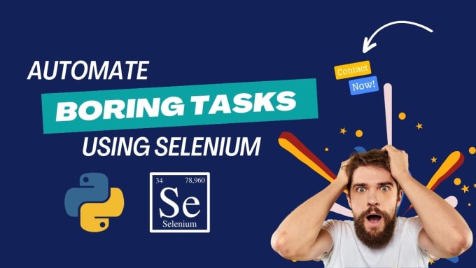 Gig Preview - Create custom python selenium scripts for automating repetitive tasks