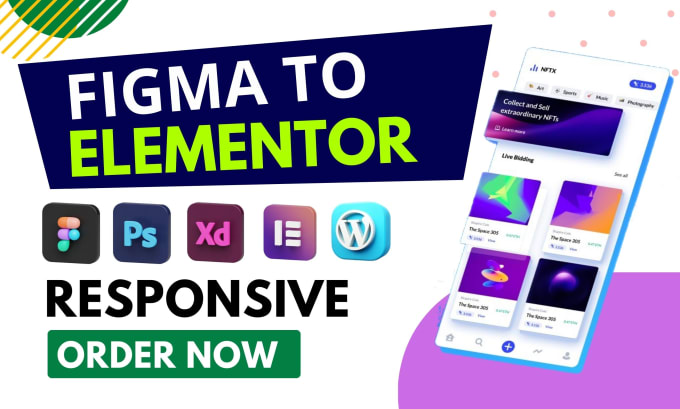 Gig Preview - Convert figma to elementor and figma design to wordpress