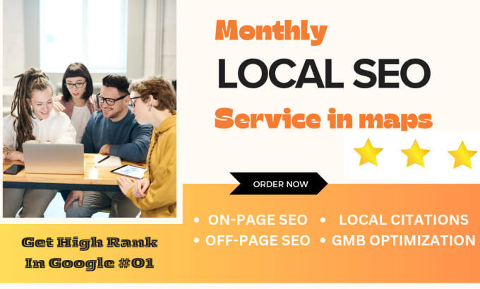 Gig Preview - Monthly local seo service in maps