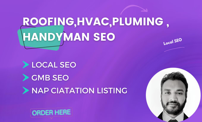 Gig Preview - Do local SEO for roofing, locksmith, plumbing, hvac, and handyman website