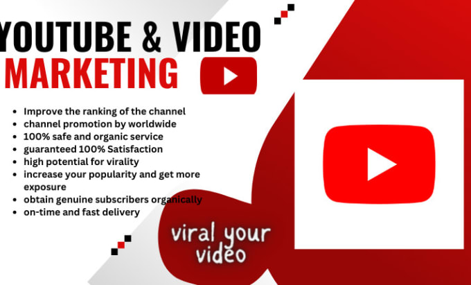 Bestseller - do your youtube video organic promotion