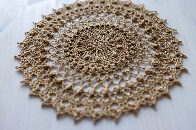 Gig Preview - Make a crochet doily, alison doily