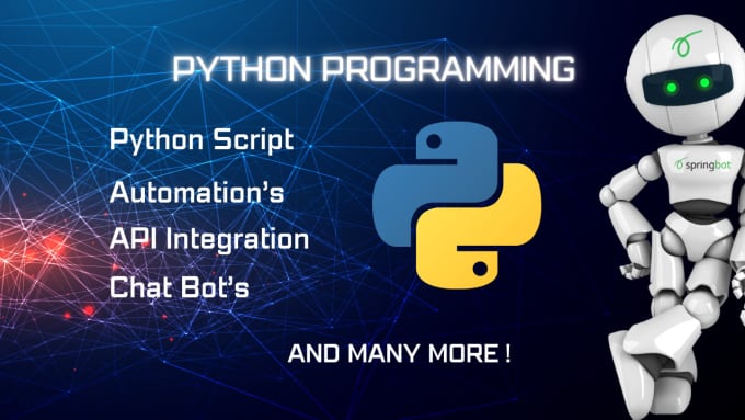 Gig Preview - Develop custom python solutions and automations