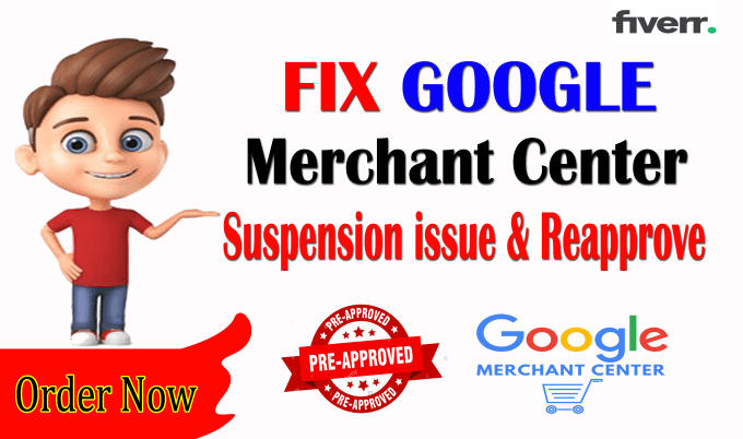 Gig Preview - Fix google merchant center suspension, misrepresentation, and claim website