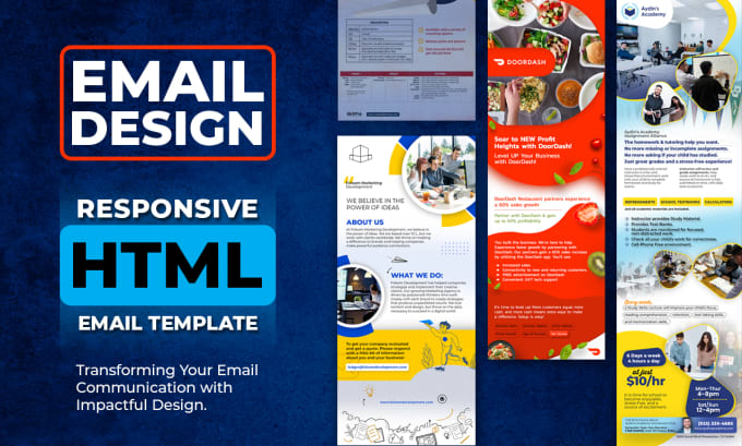 Gig Preview - Design responsive HTML email and custom design