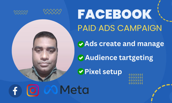 Gig Preview - Setup and manage facebook  paid ads campaign