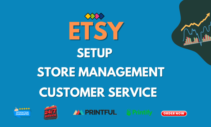 Gig Preview - Etsy, etsy store manager, etsy management, etsy listing, etsy setup, printify