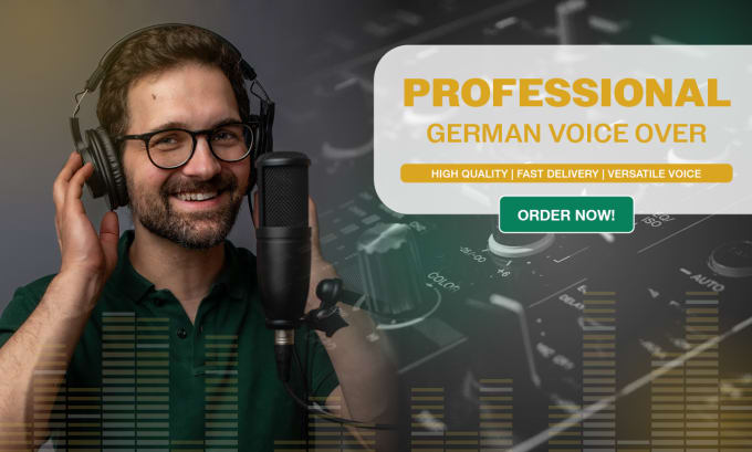 Bestseller - produce a voice over in a clear male german voice