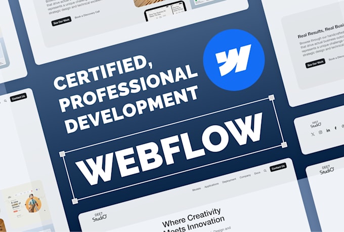 Gig Preview - Develop your website in webflow under 48h