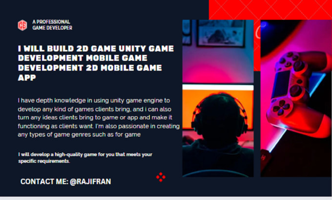 Gig Preview - Build 2d game unity game development mobile game development 2d mobile game app