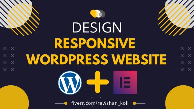 Gig Preview - Develop custom and modern wordpress website design