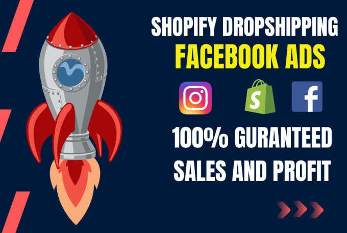 Gig Preview - Grow your shopify store with facebook ads guaranteed sales and profit