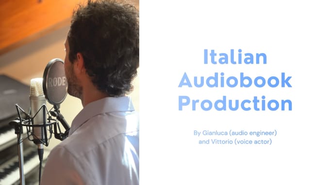 Gig Preview - Proofread, record and edit your italian audiobook