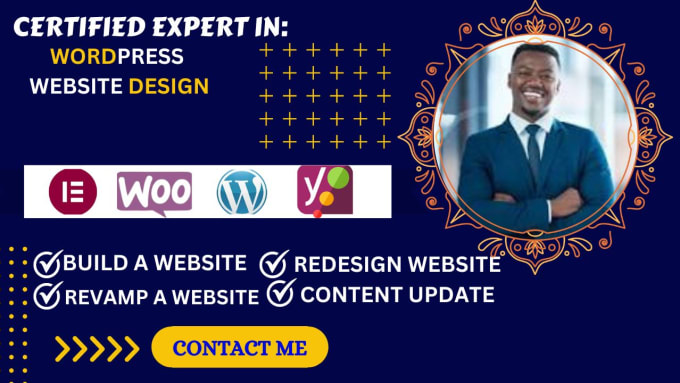 Gig Preview - Design wordpress website redesign wordpress revamp wordpress website development