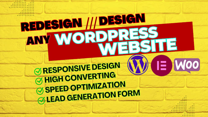 Gig Preview - Design redesign revamp wordpress website and rebuild wordpress