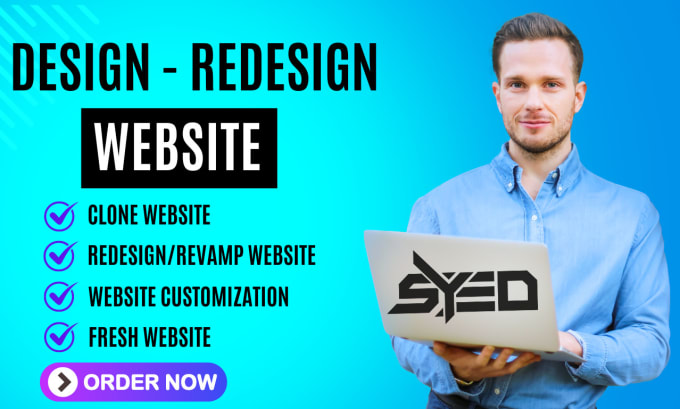 Gig Preview - Provide website design, revamp, rebuild, clone, fix, and customization services